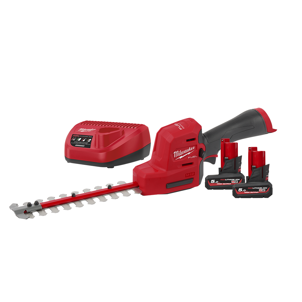 Milwaukee M12 FUEL™ Hedge Trimmer Kit - M12FHT502 - Available at Power Tool Specialists, Carlton, Victoria, Australia.