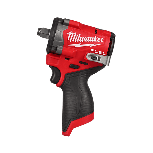 Milwaukee M12 FUEL™ 1/2" Stubby Impact Wrench with Friction Ring (Tool Only) - M12FIW2F120 - Available at Power Tool Specialists, Carlton, Victoria, Australia.