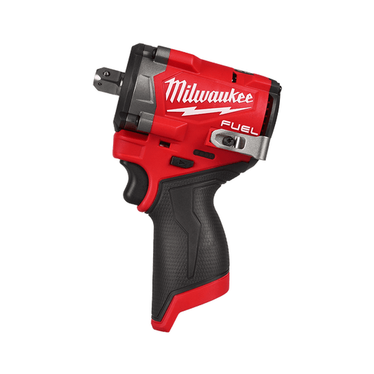 Milwaukee M12 FUEL™ 1/2" Stubby Impact Wrench with Pin Detent (Tool Only) - M12FIW2P120 - Available at Power Tool Specialists, Carlton, Victoria, Australia.