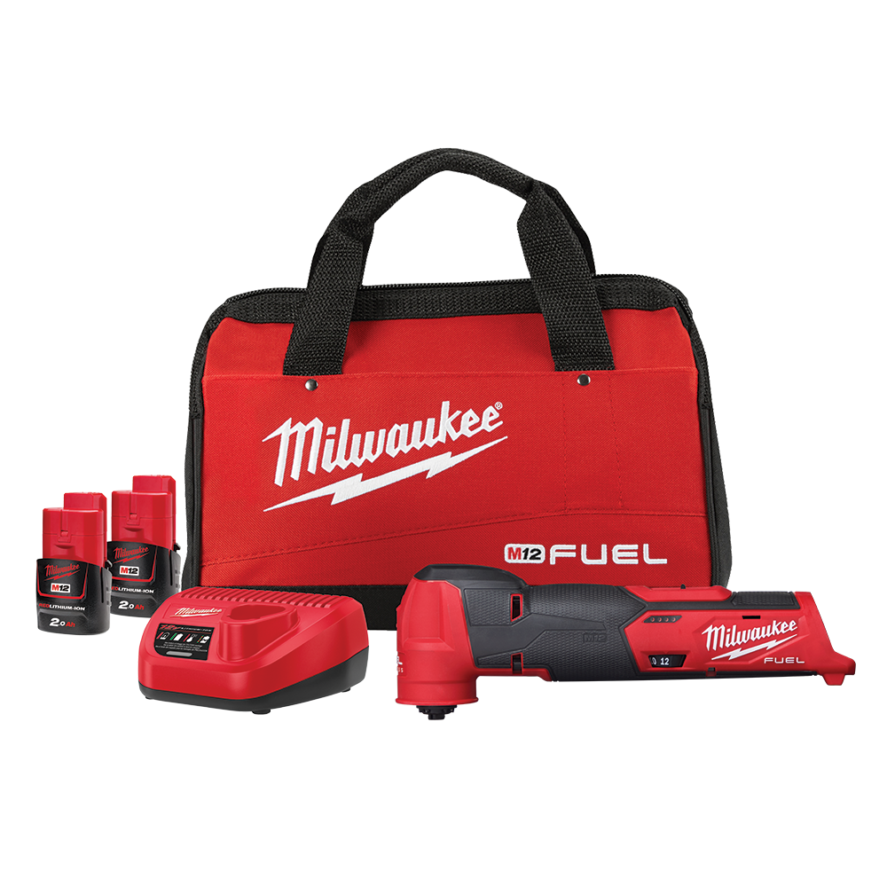 Milwaukee M12 FUEL™ Multi-Tool Kit (2x 2.0Ah, Bag) - M12FMT-202B - Available at Power Tool Specialists, Carlton, Victoria, Australia.