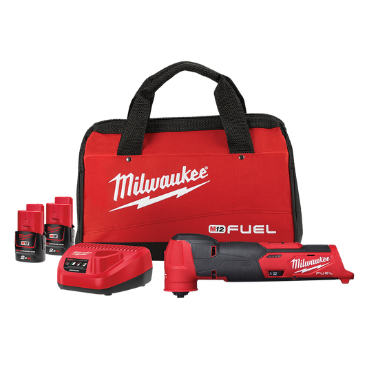 Milwaukee M12 FUEL™ Multi-Tool Kit (2x 2.0Ah, Bag) - M12FMT-202B - Available at Power Tool Specialists, Carlton, Victoria, Australia.