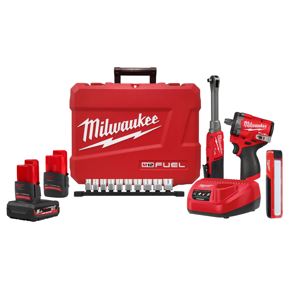 Milwaukee M12 FUEL™ 3 Piece Power Pack 3D2 - M12FPP3D25252C - Available at Power Tool Specialists, Carlton, Victoria, Australia.