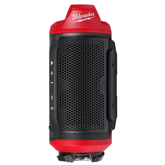 Milwaukee M12™ Bluetooth® Jobsite Speaker (Tool Only) - M12JSSP20 - Available at Power Tool Specialists, Carlton, Victoria, Australia.