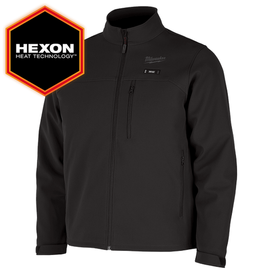 M12™ TOUGHSHELL™ Heated Jacket Black Equipped with Milwaukee’s new HEXON Heat Technology™ M12THJ2BLK0 "FREE 2AH BATTERY AND BONUS REDEMPTION 3AH"