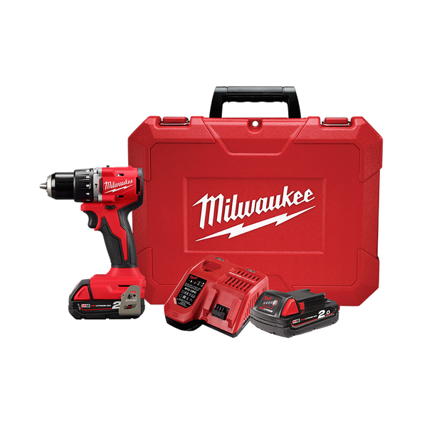 Milwaukee M18™ 13mm Brushless Hammer Drill/Driver Kit - M18BLPDRC202C - Available at Power Tool Specialists, Carlton, Victoria, Australia.