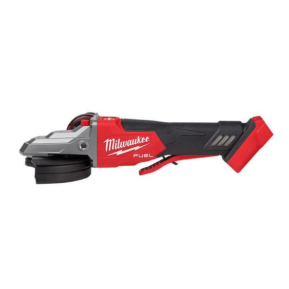 Milwaukee M18 FUEL™ 125mm (5") Flathead Braking Angle Grinder with Deadman Paddle Switch (Tool Only) - M18FAGF125XPDB-0 - Available at Power Tool Specialists, Carlton, Victoria, Australia.