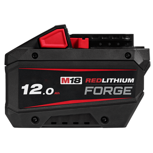 Milwaukee M18™ REDLITHIUM™ FORGE™ 12.0Ah Battery - M18FB12 - Available at Power Tool Specialists, Carlton, Victoria, Australia.