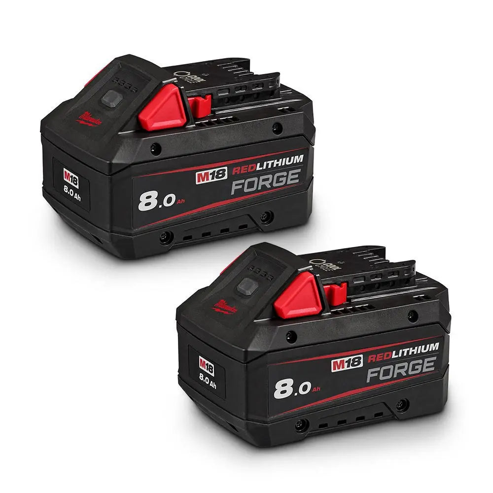 MILWAUKEE 18V REDLITHIUM™ FORGE™ 8.0Ah Battery Twin Pack M18FB82