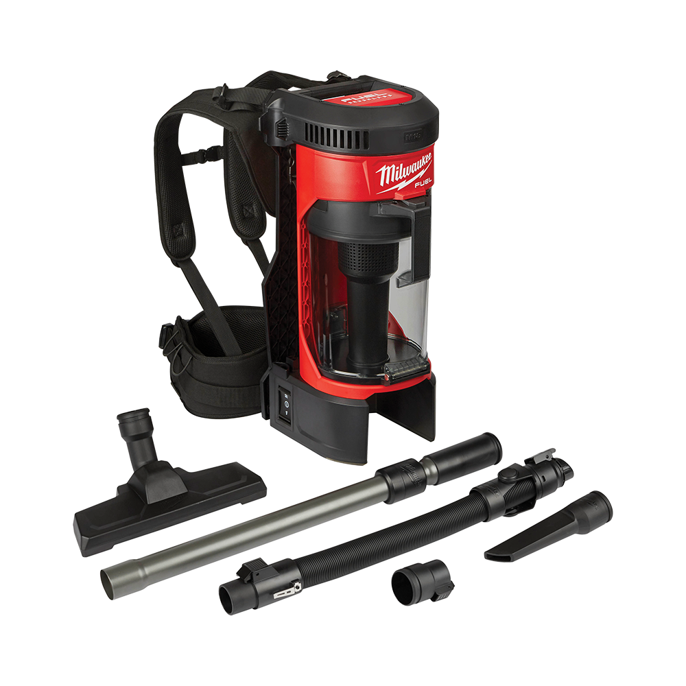 Milwaukee M18 FUEL™ 3-in-1 Backpack Vacuum (Tool Only) - M18FBPV-0 - Available at Power Tool Specialists, Carlton, Victoria, Australia.