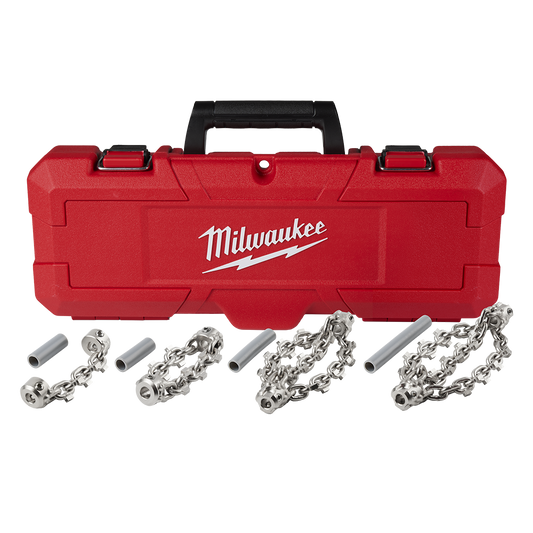 Milwaukee M18 FUEL™ HIGH SPEED CHAIN SNAKE Carbide Chain Kit - M18FFSMCCKIT - Available at Power Tool Specialists, Carlton, Victoria, Australia.