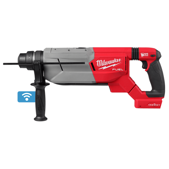 Milwaukee M18 FUEL™ 32mm SDS Plus D-Handle Rotary Hammer with ONE-KEY™ (Tool Only) - M18FHACOD32-0 - Available at Power Tool Specialists, Carlton, Victoria, Australia.