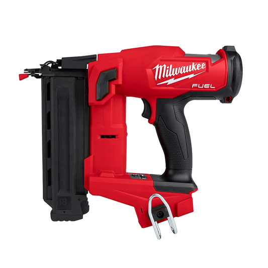 Milwaukee M18 FUEL™ 18 Gauge Brad Finishing Nailer (Tool Only, Case) - M18FN18GS-0C - Available at Power Tool Specialists, Carlton, Victoria, Australia.