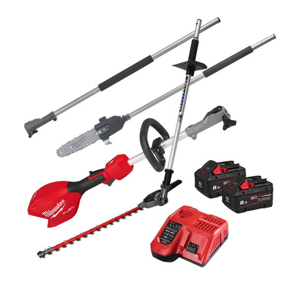Milwaukee M18 FUELª QUIK-LOKª Outdoor Power Head Power Pack 3A2 - M18FOPHPP3A2802F - Available at Power Tool Specialists, Carlton, Victoria, Australia.