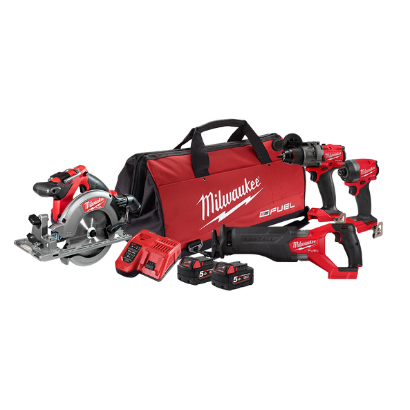Milwaukee M18 FUEL™ 4 Piece Power Pack M18FPP4E3502B