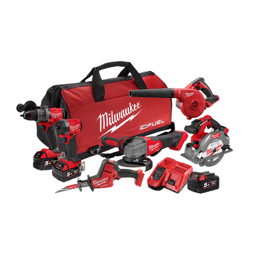 Milwaukee M18 FUELª 6 Piece Power Pack 6A4 - M18FPP6A4503B - Available at Power Tool Specialists, Carlton, Victoria, Australia.