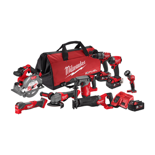 Milwaukee M18 FUEL™ 8 Piece Power Pack 8A4 - M18FPP8A4503B - Available at Power Tool Specialists, Carlton, Victoria, Australia.