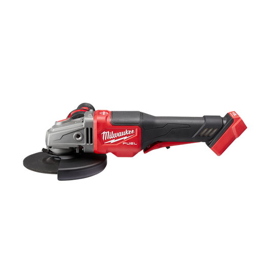 Milwaukee M18 FUEL™ 125mm (5") RAPID STOP™ Angle Grinder with Dead Man Paddle Switch (Tool Only) - M18FSAG125XPDB-0 - Available at Power Tool Specialists, Carlton, Victoria, Australia.