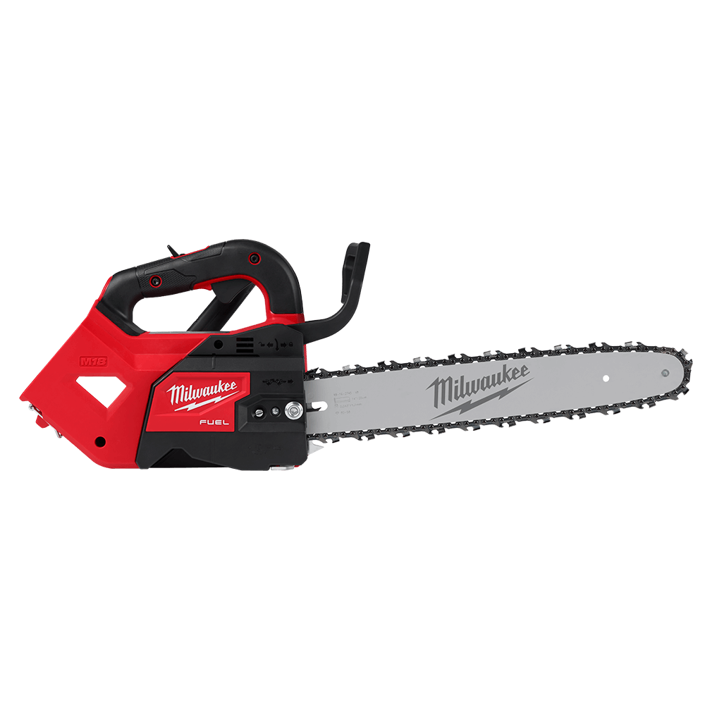 Milwaukee M18 FUEL™ 14" (356 mm) Top Handle Chainsaw (Tool Only) - M18FTCHS140 - Available at Power Tool Specialists, Carlton, Victoria, Australia.