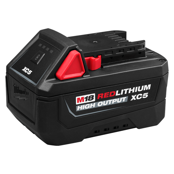 Milwaukee M18™ REDLITHIUM™ HIGH OUTPUT™ XC5 Battery M18HB5 (PRE-ORDER NOW)