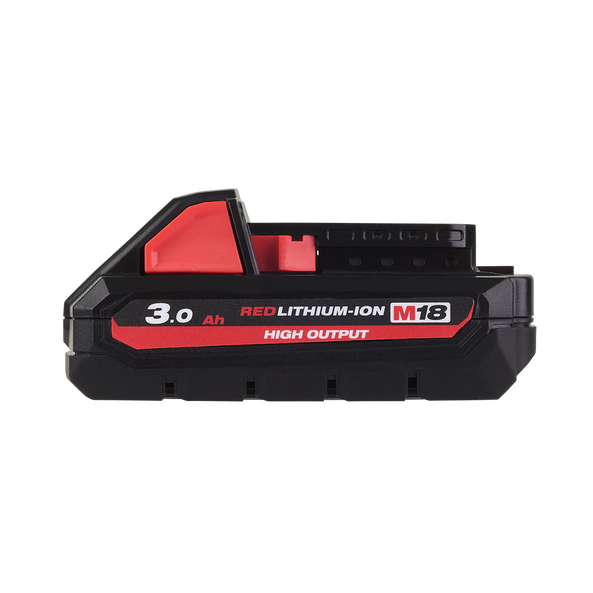 Milwaukee M18™ REDLITHIUM™ HIGH OUTPUT™ 3.0Ah Battery Pack - M18HB3 - Available at Power Tool Specialists, Carlton, Victoria, Australia.
