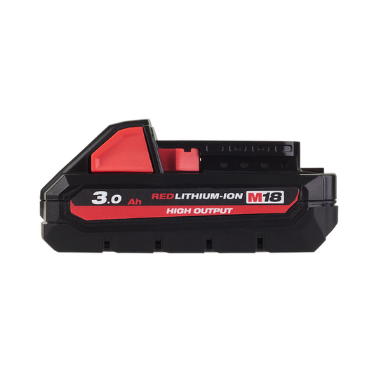 Milwaukee M18™ REDLITHIUM™ HIGH OUTPUT™ 3.0Ah Battery Pack - M18HB3 - Available at Power Tool Specialists, Carlton, Victoria, Australia.
