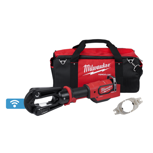 Milwaukee M18™ FORCE LOGIC™ 137kN Inline Utility Crimper (Tool Only) - M18HCCT1370B - Available at Power Tool Specialists, Carlton, Victoria, Australia.