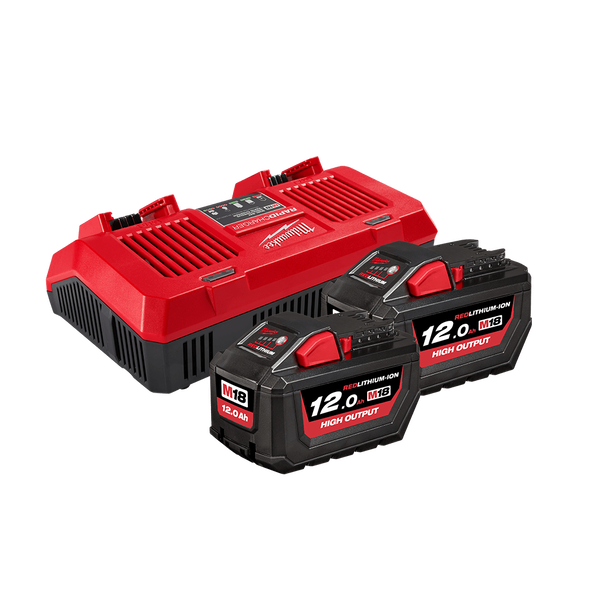 M18™ REDLITHIUM™ HIGH OUTPUT™ 12.0Ah Dual Bay Starter Pack