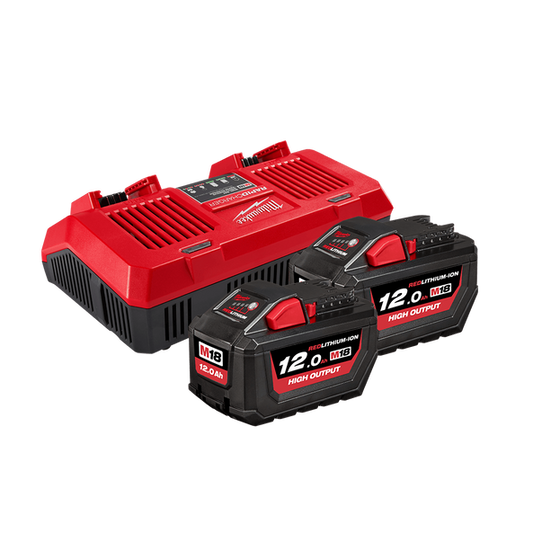 M18™ REDLITHIUM™ HIGH OUTPUT™ 12.0Ah Dual Bay Starter Pack