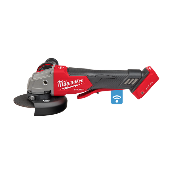 Milwaukee Discontinued M18 FUEL™ ONE-KEY™ 125mm (5") Braking Angle Grinder with Deadman Paddle Switch (Tool Only) M18ONEFAG125XPDB-0