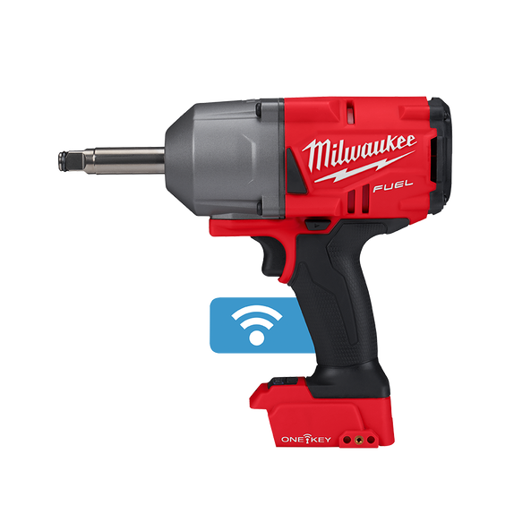 Milwaukee M18 FUEL™ ONE-KEY™ 1/2" Extended Anvil High Torque Impact Wrench with Friction Ring (Tool Only) - M18ONEFHIWF12E-0 - Available at Power Tool Specialists, Carlton, Victoria, Australia.