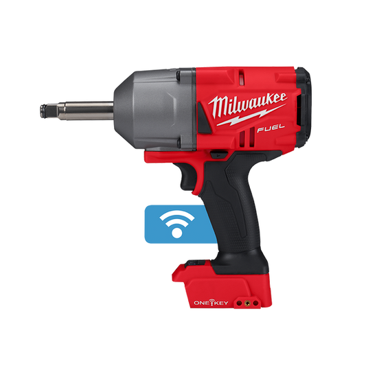 Milwaukee M18 FUEL™ ONE-KEY™ 1/2" Extended Anvil High Torque Impact Wrench with Friction Ring (Tool Only) - M18ONEFHIWF12E-0 - Available at Power Tool Specialists, Carlton, Victoria, Australia.