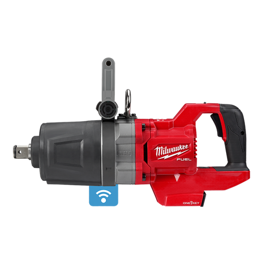 Milwaukee M18 FUEL™ 1" D-Handle Short Anvil High Torque Impact Wrench with ONE-KEY™ (Tool Only) - M18ONEFHIWF1DS0 - Available at Power Tool Specialists, Carlton, Victoria, Australia.