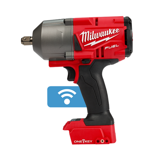 Milwaukee M18 FUEL™ ONE-KEY™ 1/2" High Torque Impact Wrench with Pin Detent (Tool Only) - M18ONEFHIWP12-0 - Available at Power Tool Specialists, Carlton, Victoria, Australia.