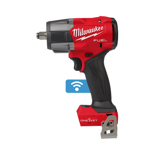 Milwaukee M18 FUEL™ ONE-KEY™ 1/2" Controlled Mid-Torque Impact Wrench with Friction Ring (Tool Only) - M18ONEFMTIW2FC120 - Available at Power Tool Specialists, Carlton, Victoria, Australia.