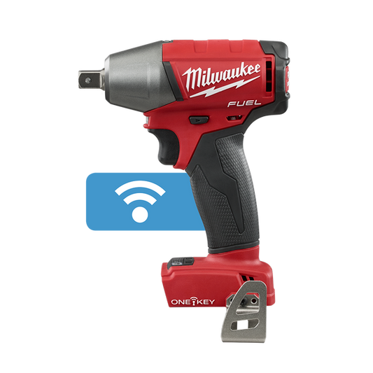 Milwaukee M18 FUEL™ ONE-KEY™ 1/2" Impact Wrench with Pin Detent (Tool Only) - M18ONEIWP12-0 - Available at Power Tool Specialists, Carlton, Victoria, Australia.