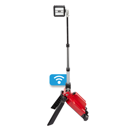 Milwaukee M18™ LED Remote Stand Light w/ ONE-KEY™ (Tool Only) - M18ONERSAL-0 - Available at Power Tool Specialists, Carlton, Victoria, Australia.