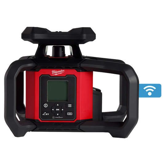 Milwaukee M18™ Dual Grade Rotary Laser 1,220m (4000') Red (Tool Only) (Case) - M18RL12200C - Available at Power Tool Specialists, Carlton, Victoria, Australia.