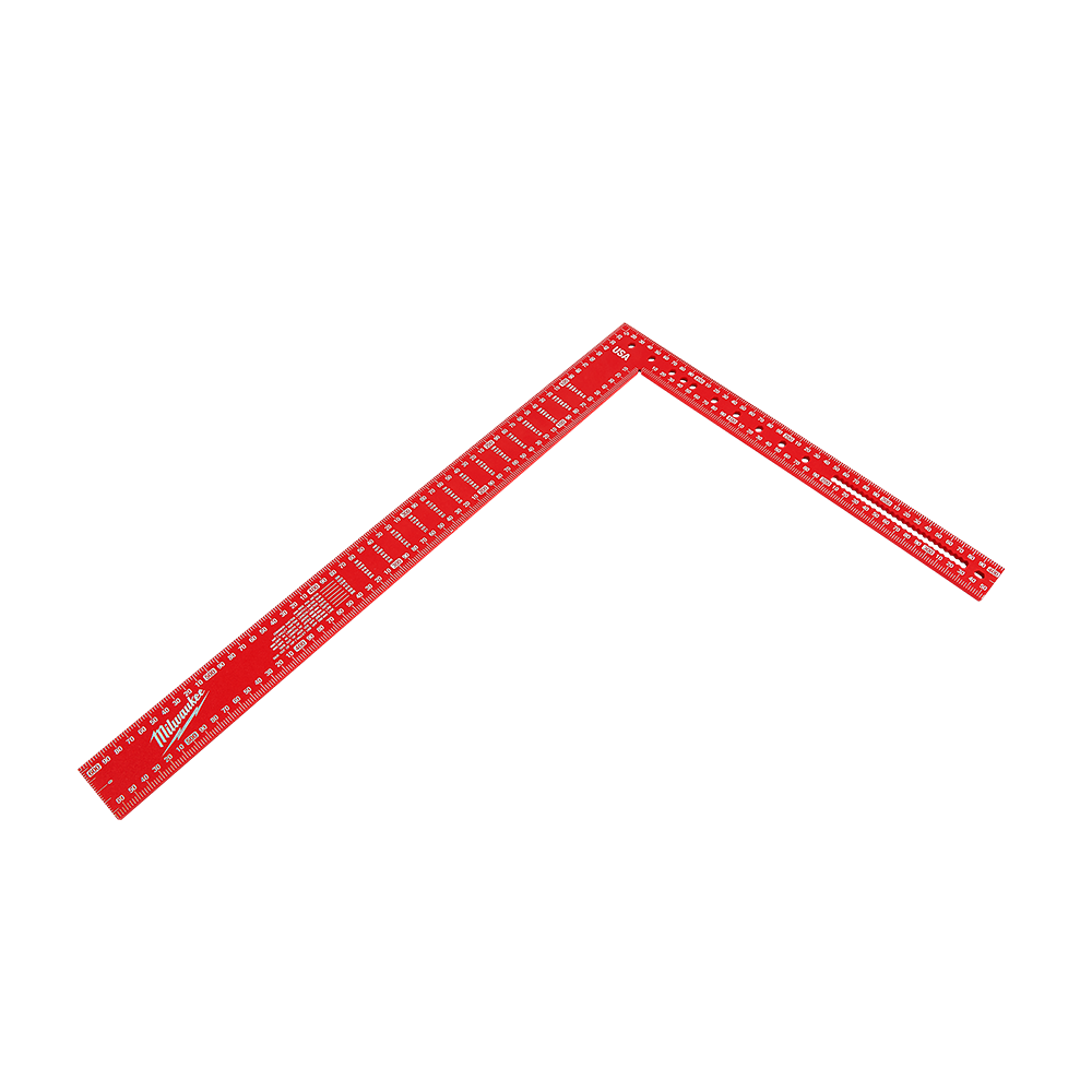 Milwaukee 400x 600mm Aluminum Framing Square - MLSQ124 - Available at Power Tool Specialists, Carlton, Victoria, Australia.