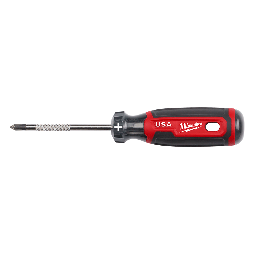 Milwaukee USA Made Cushion Grip Phillips #1 x 3" Screwdriver From 6PCE - MT201 - Available at Power Tool Specialists, Carlton, Victoria, Australia.