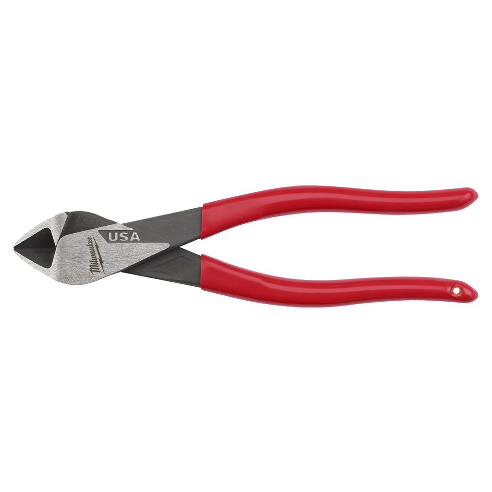 Milwaukee USA Made Dipped Grip 8" Diagonal Pliers - MT508 - Available at Power Tool Specialists, Carlton, Victoria, Australia.