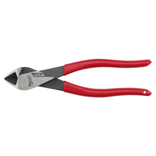 Milwaukee USA Made Dipped Grip 8" Diagonal Pliers - MT508 - Available at Power Tool Specialists, Carlton, Victoria, Australia.