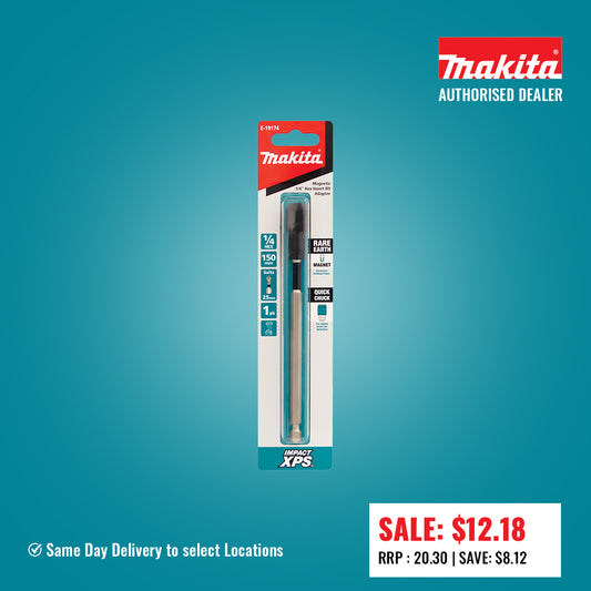 Makita Impact XPS 150mm 1/4" extension quick chuck with magnet E-19174