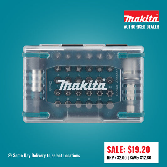 Makita 32Pc Screwdriver Bit Set D-65224 FREE SHIPPING