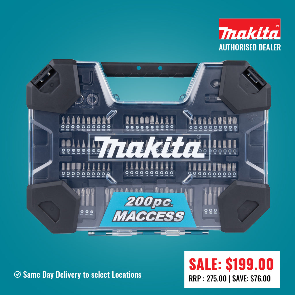 Makita Drill Bit and Tool Set 200-piece E-22610