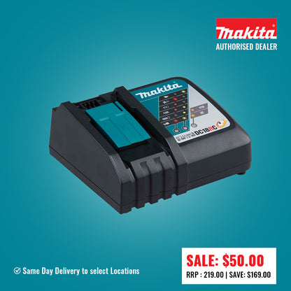 Makita 18 volt Rapid charger DC18RC (195589-2) – Power Tool