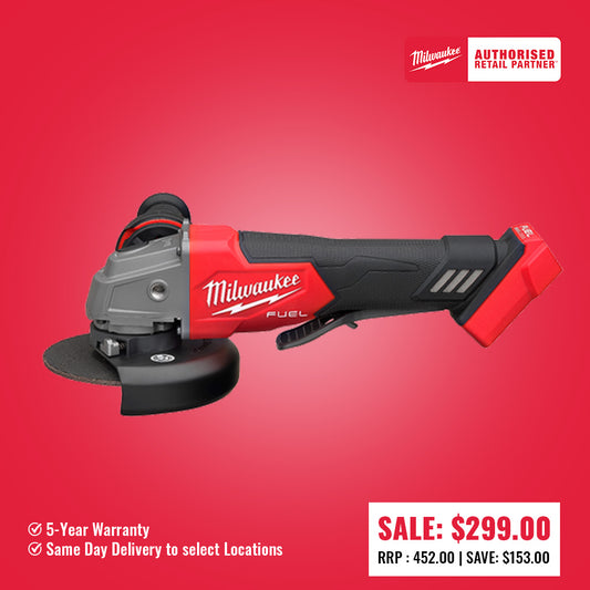 Milwaukee M18 FUEL™ 125 mm (5") Angle Grinder with Deadman Paddle Switch (Tool Only) - M18FAG125XPD-0