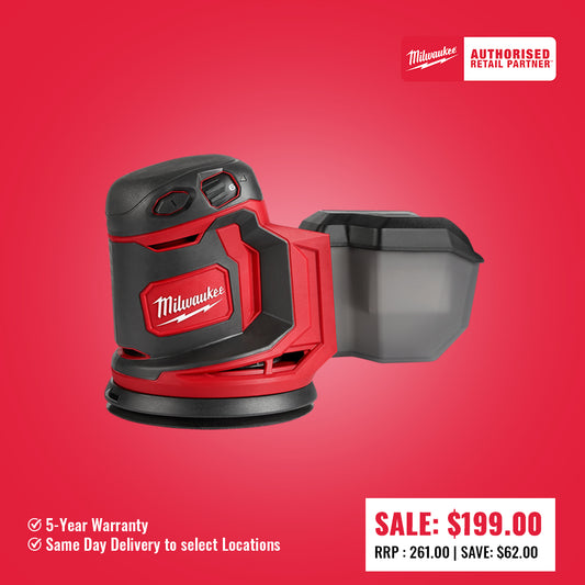 Milwaukee M18™ Random Orbital Sander (Tool Only) - M18BOS125-0