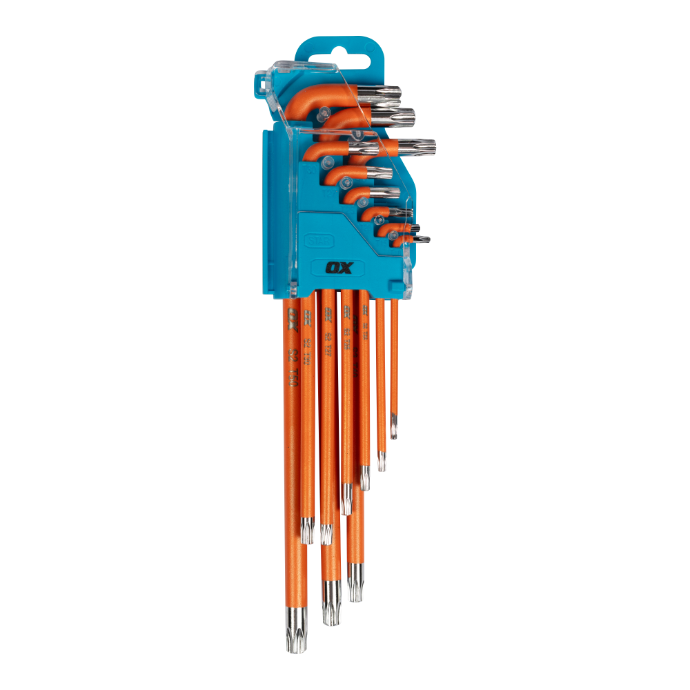 OX Pro Tamperproof Torx Key Long 9pc Set OX-P322709