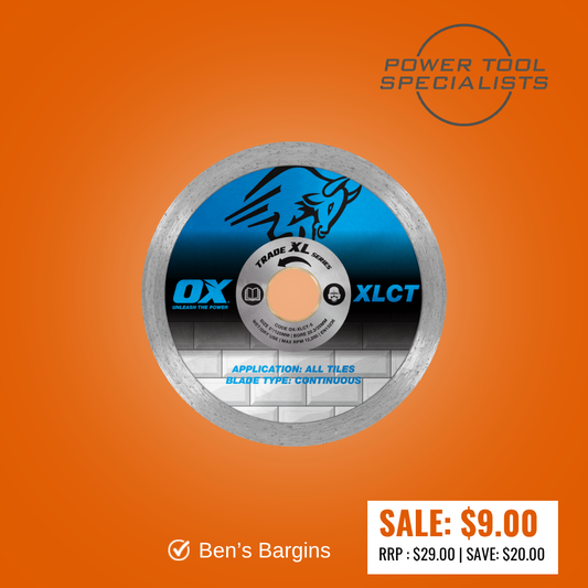 OX Trade XL Continuous Diamond Blade 125mm – Ceramic Tiles OX-XLCT-5