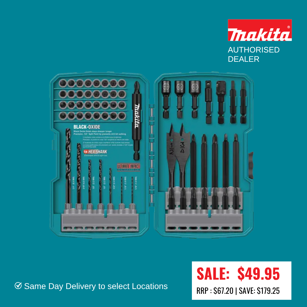 MAKITA 70 Piece Impact Screwdriver Bit & Drill Set ULTIMATE IMPACT T-01725